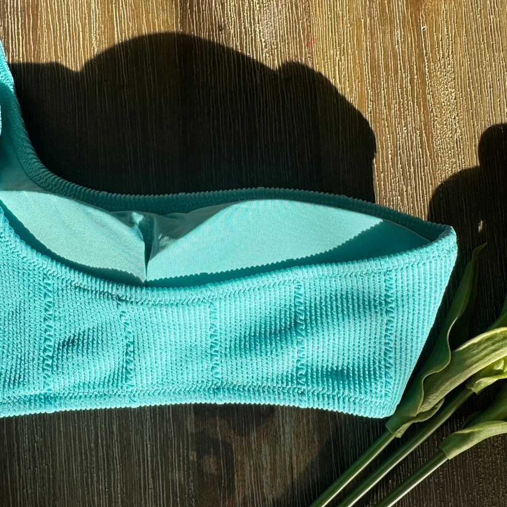 Aerie One-Shoulder Blue Bandeau
